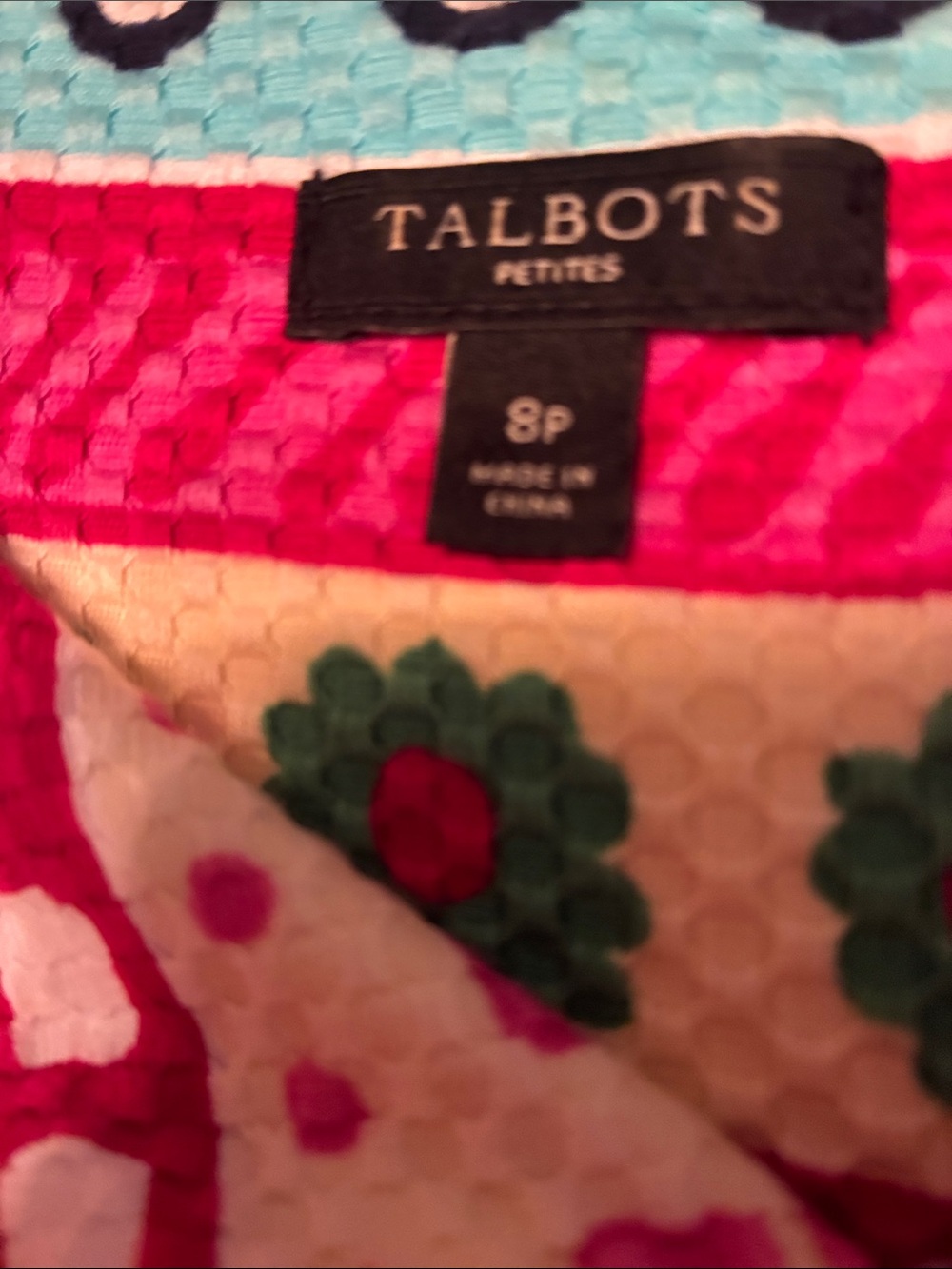 Talbots 8P colorful dress